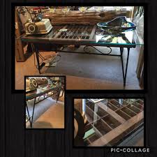 This tray is perfect for carrying coffee, tea, cocktails, and small snack items from room to room, and can also be used as a sleek vanity tray for displaying jewelry, trinkets, keepsakes, and other decorative items in your bathroom or on a coffee table or ottoman surface. Back In Thyme Printer Tray Coffee Table Beautiful As Is Or You Can Display Small Treasures Shoplocalcoldwater Coldwaterontario Simcoecountyshoplocal Backinthymecoldwater Rustic Coffeetable Printertray Glass Glasscoffeetable Table Oldies