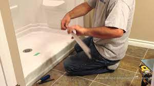 How to remove and replace moldy shower caulk. How To Install Glass Sliding Shower Doors Youtube