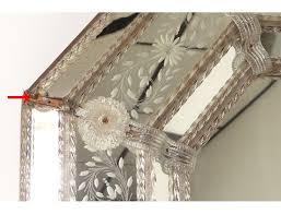 Shop the latest italian murano glass chandelier deals on aliexpress. Parecloses Octagonal Mirror Venice Italy Murano Glass Flowers Ice Nineteenth