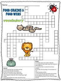 Maybe you would like to learn more about one of these? Food Chains And Food Webs Vocabulary Crossword Puzzle Activity Tpt