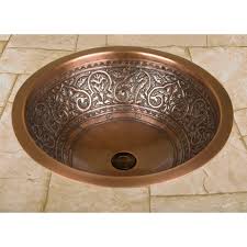 copper sink, bathroom sink