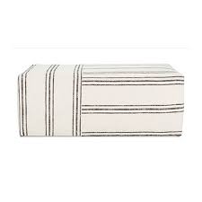 Black And White Striped Ottoman Quinn Ottoman Bowen Black White Stripe Ottoman Black White Stripes Kim Salmela