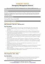Livecareer provides examples with the best format, template and keyword options. Emergency Management Director Resume Samples Qwikresume