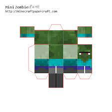 papercraft mini zombie villager minecraft printables minecraft crafts paper crafts