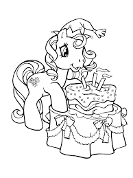 Petit Poney Souflant Ses Bougies Coloriage Mon Petit Poney Coloriage Poney Coloriage