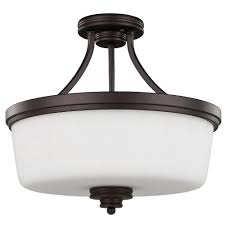 Canarm Jackson 3 Light Oil Rubbed Bronze Semi Flush Mount Light Isf286a03orb The Home Depot In 2022 Flush Mount Ceiling Light Fixtures Flush Ceiling Lights Flush Mount Ceiling Lights