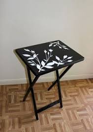 Tv tray tables that are attachments, on the other. 10 Painted Tv Trays Ideas Tv Trays Painted Tv Trays Tv Tray Makeover