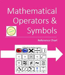 Mathematical Operators And Symbols Reference Chart By