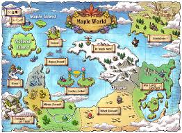 Maple World Fantasy World Map Maple Story World