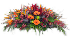 Most casket flower deliveries can be delivered quickly too. Casket Including Gerberas Orchids Birds Of Paradise Celosia And Tropical Leaves Donvale Flower Gallery Casket Flowers Flowers Casket