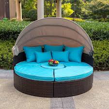 Daybed has a mattress foundation and can fit most standard mattresses, do not use a box spring. Used Outdoor Daybed