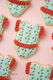 Jan 30, 2012 · the kind of red icing that seems to go deeper than the cookie it is placed upon. How To Decorate Cherry Baby Romper Cookies Sweetambssweetambs