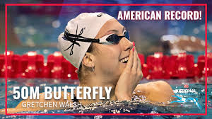 Gretchen Walsh With AMERICAN RECORD in 50M Butterfly