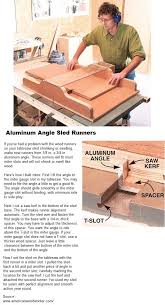 Aluminum Angle Sled Runners Woodworking Table Saw Accessories Table Saw Sled