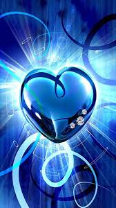 ℒℴѵℯ Cjf Heart Wallpaper Blue Heart Love Heart