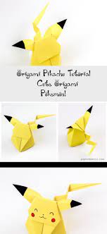 Origami Pikachu Tutorial Cute Origami Pokemon Paper Kawaii Origamidinosaur Cute Cute Origami 3d Origami Tutorial Origami Easy