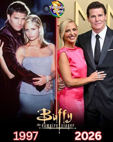 Buffy & Angel Reunite after almost 30 years! Buffy The Vampire Slayer  actors Sarah Michelle Gellar reunited tonight on the Emmy's Blue Carpet!  The Buffy revival that Sarah Michelle Gellar was unfort