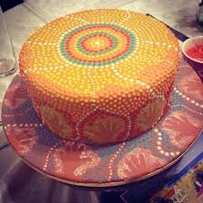 An Aboriginal Cake I Love This Great Art Themed Cupcakes Aboriginal Food How To Make Cake