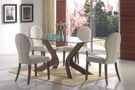 This contemporary ensemble is accented with a. 2017 Best Dining Room Chairs With Elegance And Practicality Glass Dining Room Table Modern Dining Room Rectangle Dining Table