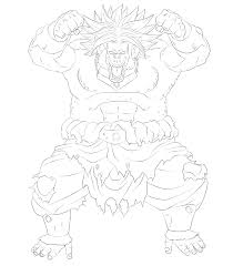 Look out for them all. Broly Legendary Oozaru By Andrewdb13 On Deviantart Dragon Ball Super Manga Line Drawing Dragon Ball