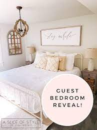 Time to show you the results. Our Affordable Farmhouse Guest Bedroom A Slice Of Style