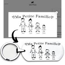 Porte Cl 233 Ma Petite Famille Amp Ndash Divyno Cadeau Maman Porte Cle Cadeau Papa