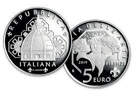 Euro résumé du match turquie v italie du 11 juin 2021, incluant tous les moments forts. 5 Euro Santa Maria De Fiori Florence Italie 2019 Numismag