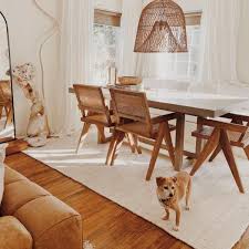 Alvi Dining Chair Natural Boho Style Dining Room Natural Dining Room Boho Dining Room