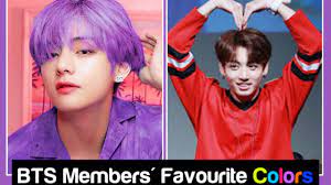 Bts reveal their favorite movie, guilty pleasure & more | billboard. Bts Members Favourite Colors And The Meaning Behind Them