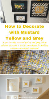 This one is a classic bedroom design with just right shades of yellow and grey. How To Use A Mustard Yellow And Grey Colour Scheme In The Bedroom Me And B Make Tea