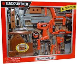 Black And Decker Tool Box Set Black And Decker Deluxe Tool Set With Toolbox By Black And Decker 24 99 For Ages 3 Years And Above Includes 42 Pieces Toys Kindergarten Toy Best Kids Toys