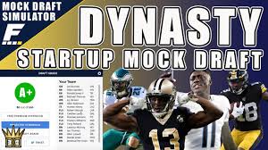 Setup your mock draft to reflect your league type and settings. Dynasty Startup Mock Draft How To Win Now 2020 Dynasty Fantasy Football Youtube