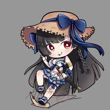 Each of these chibi pokemon characters is adorable and easy to draw. Alluring Sin On Twitter Small Chibi Series Karin From Epic Seven Epicseven Karin Summer Anime Cute Chibi Samurai