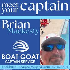 Meet the legendary Boat Goat Captain Brian! As a USCG Master Captain, he's  your ultimate guide for any lake adventure! Relax and enjoy knowing you're  in the safest, most experienced hands with
