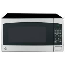 Ge 2 0 Cu Ft Countertop Microwave In Stainless Steel Jes2051snss The Home Depot Countertop Microwave Countertop Microwave Oven Stainless Steel Microwave