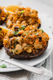 moroccan stuffed portobello mushrooms