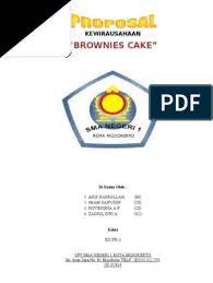 Typically, a brownie is approximately 1 inch in height. Proposal Wirausaha Brownies