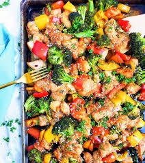 Sheet Pan Teriyaki Ginger Sesame Chicken Broccoli Beautiful Eats Things Recipe Sesame Chicken Recipes Sheet Pan Dinners