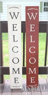 Welcome Sign Front Door Vertical Welcome Sign Front Door Etsy Welcome Signs Front Door Wooden Welcome Signs Front Porch Decorating