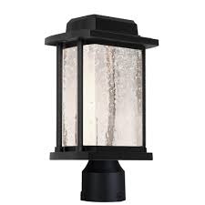 Artcraft 1 Light Outdoor Black Post Light Cli Acg003902 The Home Depot Outdoor Post Lights Artcraft Lighting Post Lights