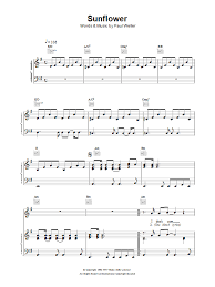 Learn how to play sunflower by post malone & swae lee with letter notes sheet / chords for piano and keyboard. Paul Weller Sunflower Sheet Music Download Printable Pdf Rock Music Score For Guitar Tab 37876