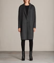 Women's trousers | tailored trousers for women. Allsaints Us Womens Anya Coat Charcoal Grey Coats For Women Fashion Women S Coats Jackets