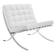 Ludwig mies van der rohe and lilly reich. Barcelona Chair White Premium Leather Shipped Within 24 Hours Furnwise