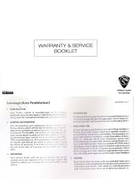 Maybe you would like to learn more about one of these? Proton Persona 2016 Warranty Service Booklet
