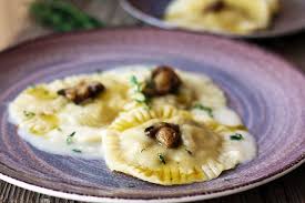 Vegan Mushroom Ravioli Gourmandelle Recipe Mushroom Ravioli Ravioli Recipe Stuffed Mushrooms