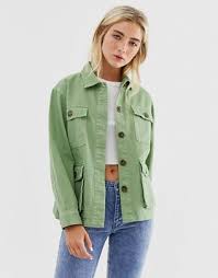Women S Coats Sale Jackets Sale Asos Petite Denim Jacket Army Jacket Khaki Fashion