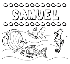 Desenhos Do Nome Samuel Para Imprimir E Colorir Com As Criancas