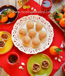 rice bowl tales 五香鹹煎堆 賀年小吃 five spice pork sesame seed balls chinese new year food food chinese new year food cooking recipes