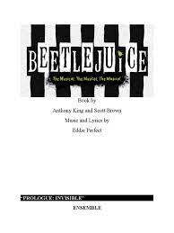 The 2019 university of georgia front ensemble play one of their lot tunes, beetlejuice. Beetlejuice Libretto Broadway