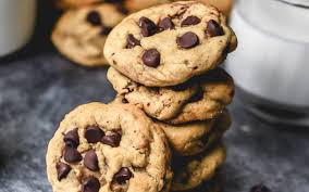 If you're wondering what the texture is like, they are a little harder on the outside and then soft and buttery on the inside. Almond Flour Chocolate Chip Cookies Vegan Gluten Free One Green Planet